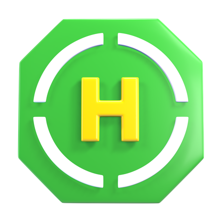 Héliport  3D Icon