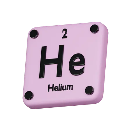 Helium Element 3 D Icon 3D Icon