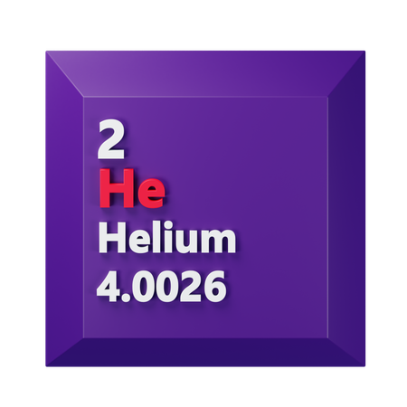 헬륨  3D Icon