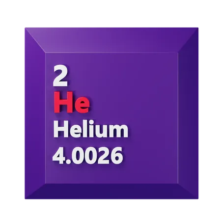 헬륨  3D Icon
