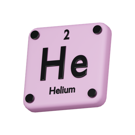 Helium  3D Icon