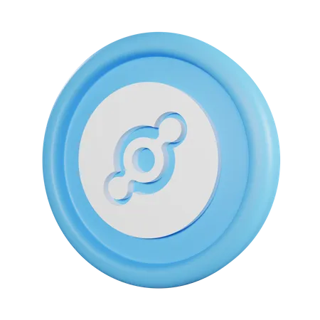 Helium Coin 3D Icon