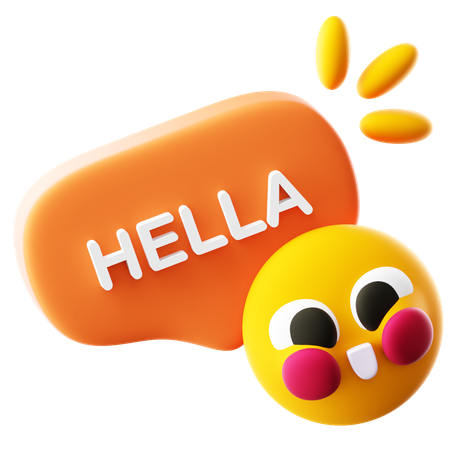 Hola  3D Icon