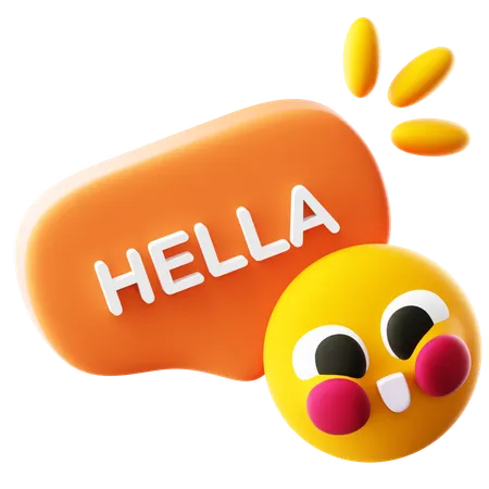 Hola  3D Icon