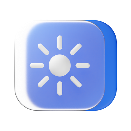 Helligkeit  3D Icon