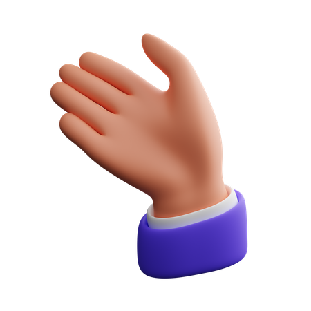 안녕하세요 손짓  3D Icon