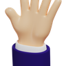 3d hello hand emoji
