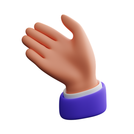 Hello hand gesture  3D Icon