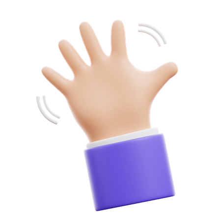 Hello Hand Gesture  3D Icon