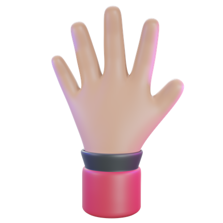 Hello hand gesture  3D Icon