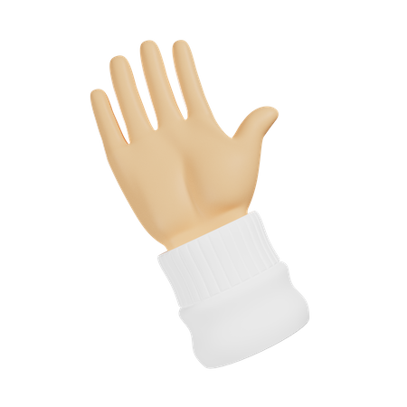 Hello hand gesture  3D Illustration