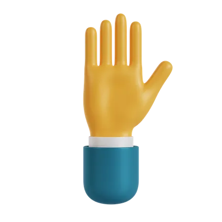 Hello Hand Gesture  3D Illustration