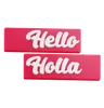 Hello Hola Sticker