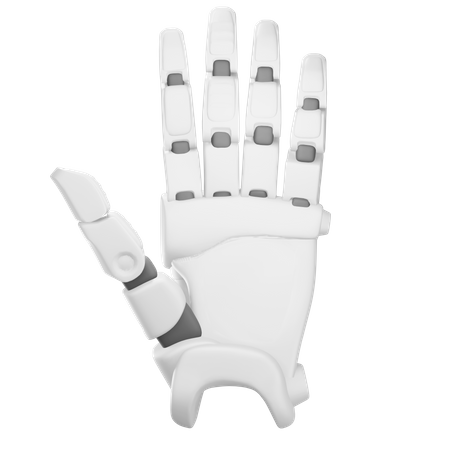 Hello Robot hand  3D Illustration