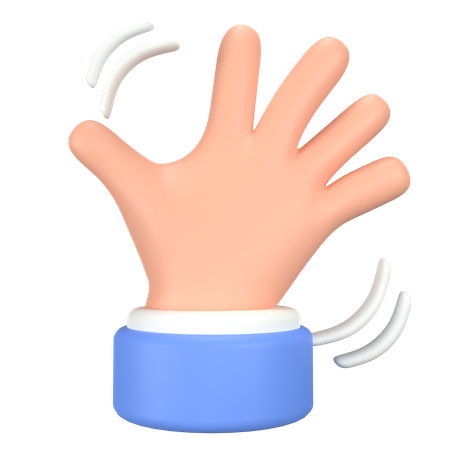 Hello Sign Hand Gesture  3D Icon