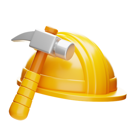 Helm und Hammer  3D Icon