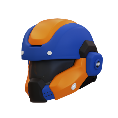ヘルメットサイバーパンク  3D Icon