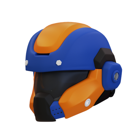 Helmet Cyberpunk  3D Icon