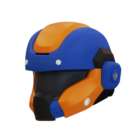 Helmet Cyberpunk  3D Icon