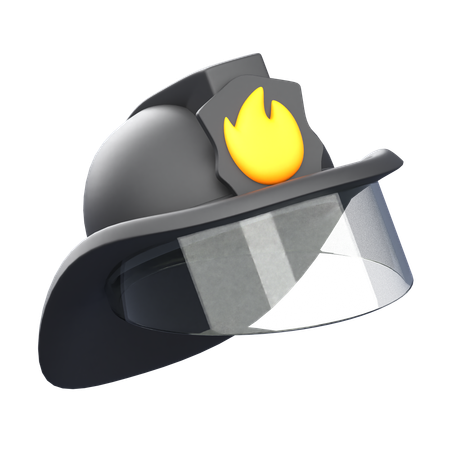 Helmet Fire Fighter  3D Icon