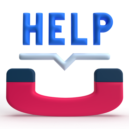 Help  3D Icon