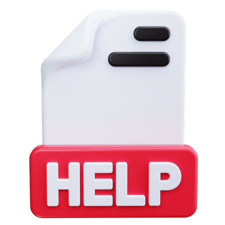 Help  3D Icon