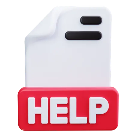 Help  3D Icon