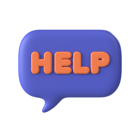 Help  3D Icon