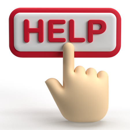 Help  3D Icon