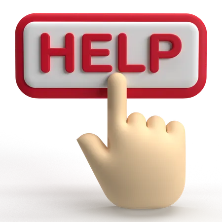 Help  3D Icon