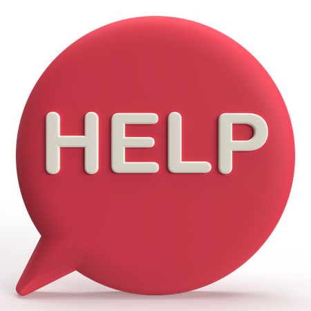 Help  3D Icon