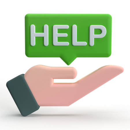 Help  3D Icon