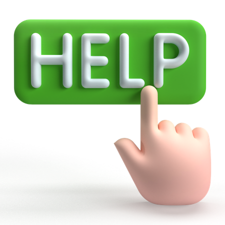 Help  3D Icon