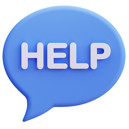 Help  3D Icon