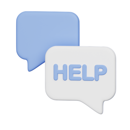 Help  3D Icon