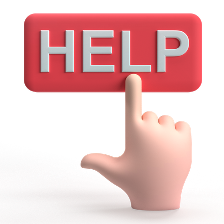 Help  3D Icon