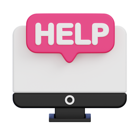 Help  3D Icon