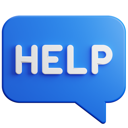 Help  3D Icon