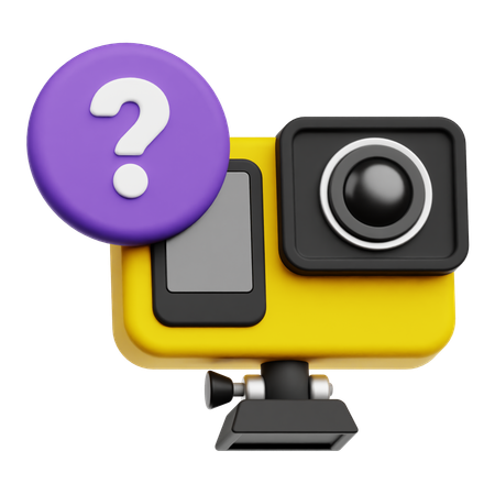 Help Action Camera  3D Icon