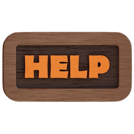 Help Button  3D Icon