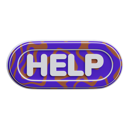 Help Button  3D Icon