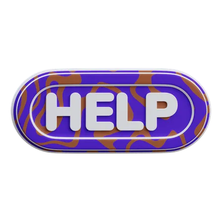 Help Button  3D Icon