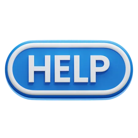 Help Button  3D Icon