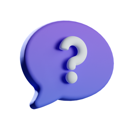 Help Chat  3D Icon
