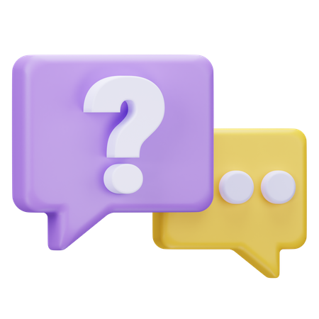 Help Chat  3D Icon