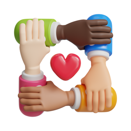 Help each other  3D Icon