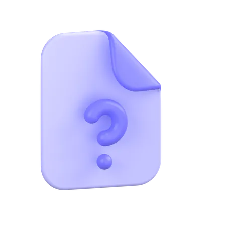 Help File  3D Icon