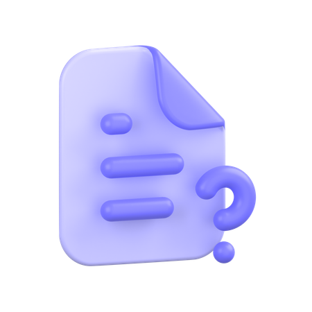 Help File  3D Icon