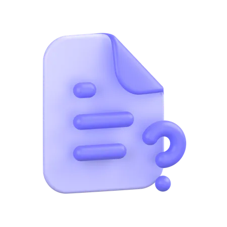 Help File  3D Icon