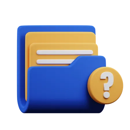 Help Folder  3D Icon